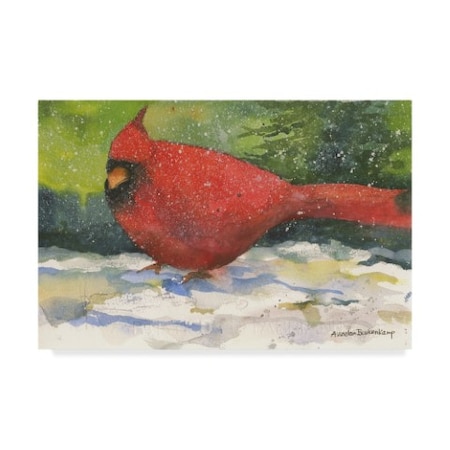 Annelein Beukenkamp 'Winter Cardinal In Snow' Canvas Art,22x32